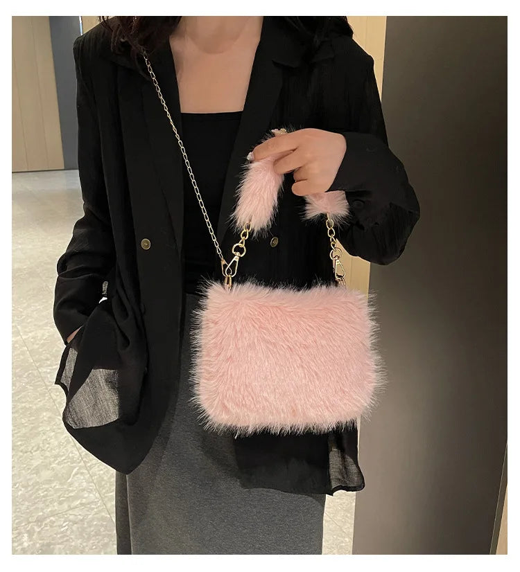 Sac Pour Elle - Luxe Furry en 4 couleurs