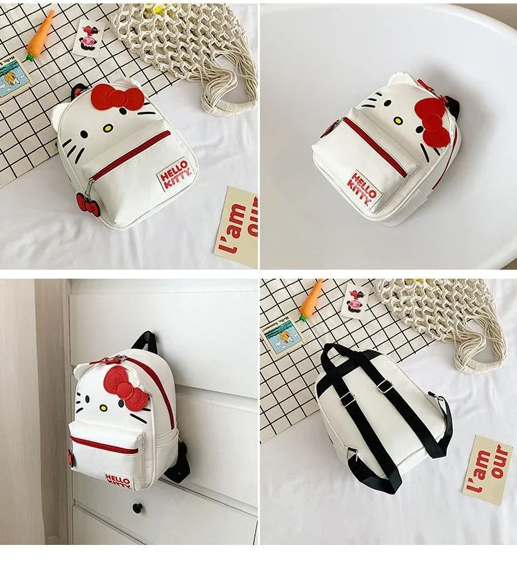 Women Sanrio Hello Kitty Backpack Cartoon Anime Cute Waterproof Backpacks Stitch Students Bag Kids Girl mochila infantil menina