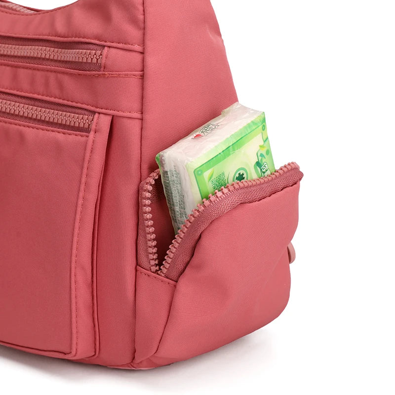 Women Shoulder Bag Handbag Nylon Waterproof CrossBody Bag Ladies Messenger Bag