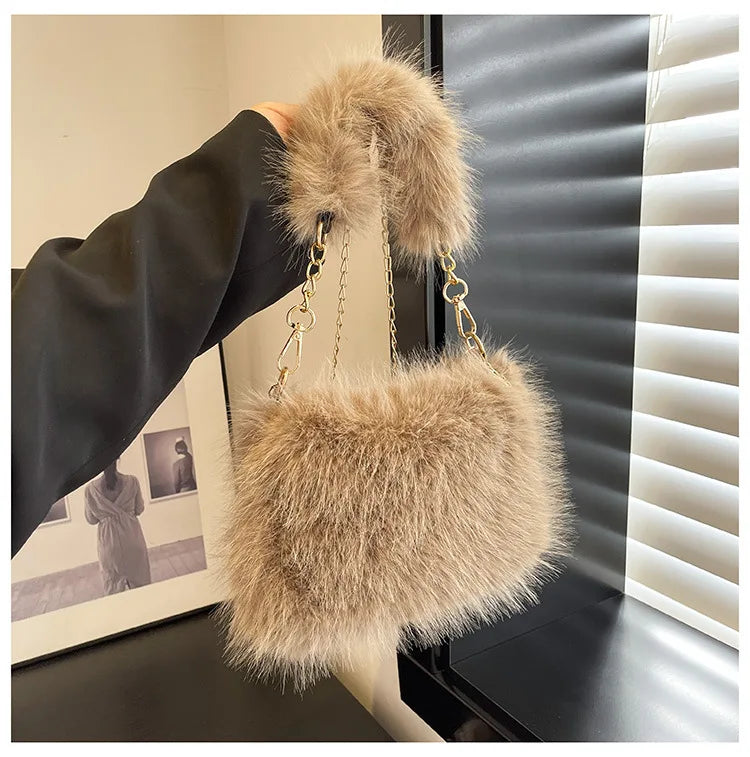 Sac Pour Elle - Luxe Furry en 4 couleurs