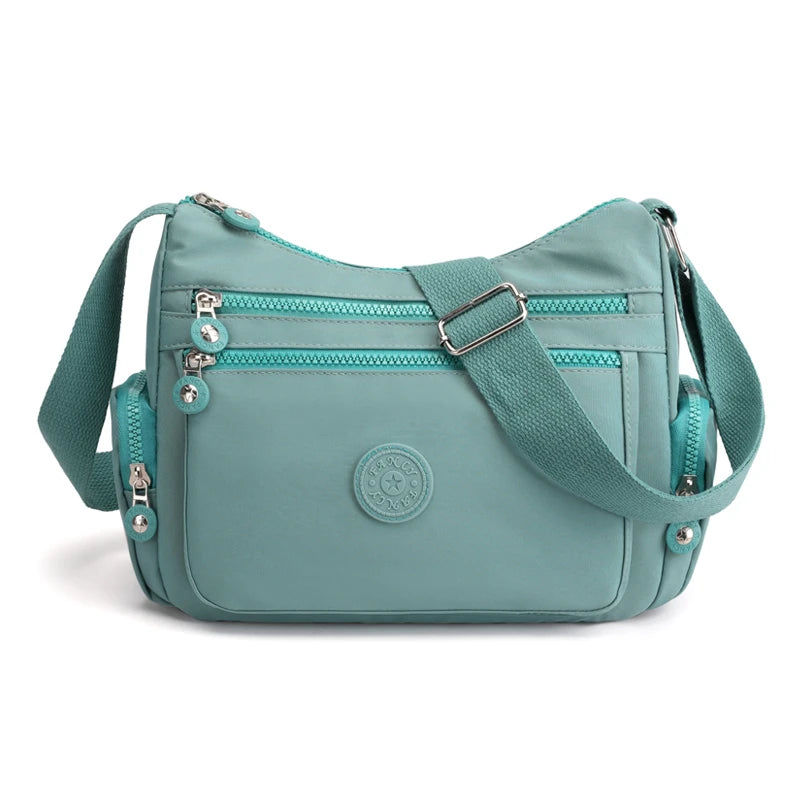 Women Shoulder Bag Handbag Nylon Waterproof CrossBody Bag Ladies Messenger Bag