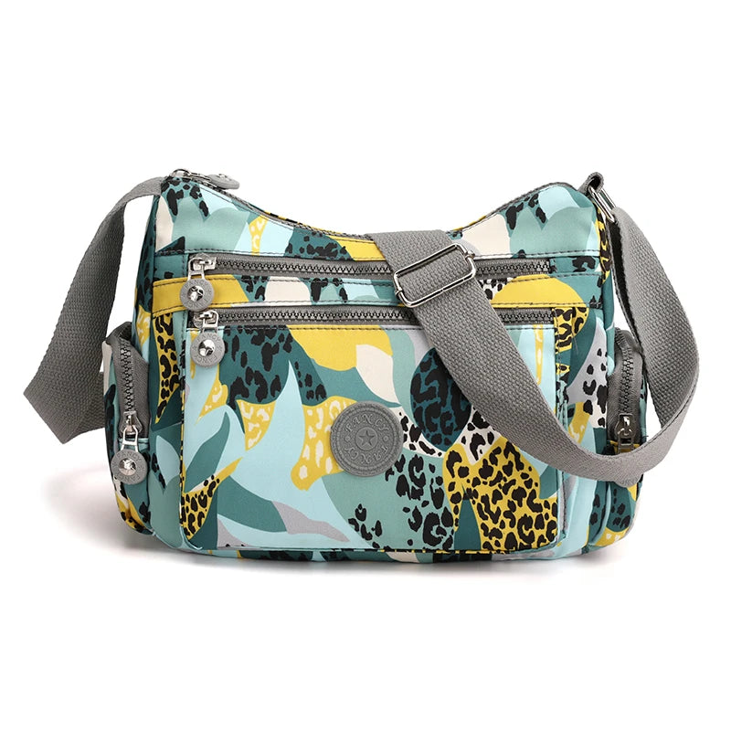 Women Shoulder Bag Handbag Nylon Waterproof CrossBody Bag Ladies Messenger Bag