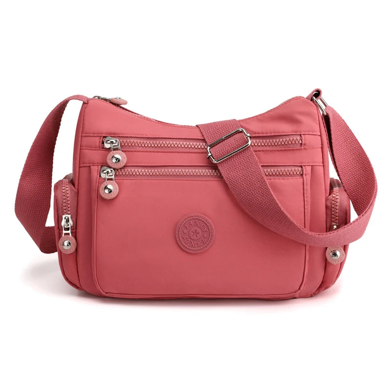 Women Shoulder Bag Handbag Nylon Waterproof CrossBody Bag Ladies Messenger Bag