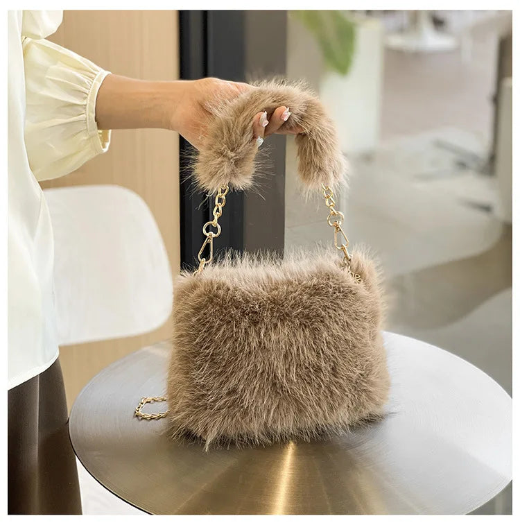 Sac Pour Elle - Luxe Furry en 4 couleurs