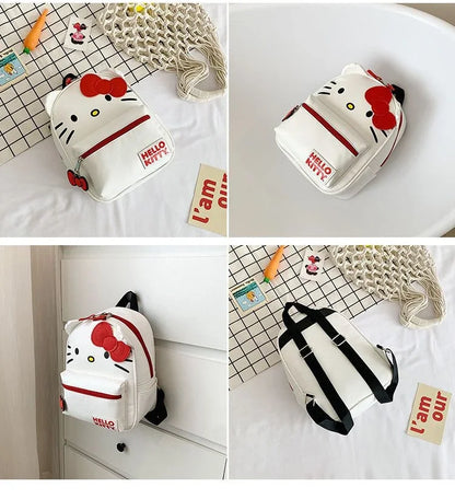 Women Sanrio Hello Kitty Backpack Cartoon Anime Cute Waterproof Backpacks Stitch Students Bag Kids Girl mochila infantil menina