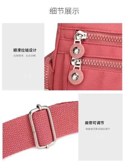 Women Shoulder Bag Handbag Nylon Waterproof  CrossBody Bag Ladies Messenger Bag