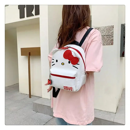 Women Sanrio Hello Kitty Backpack Cartoon Anime Cute Waterproof Backpacks Stitch Students Bag Kids Girl mochila infantil menina