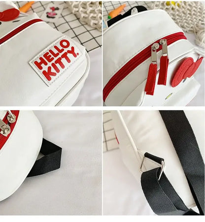 Women Sanrio Hello Kitty Backpack Cartoon Anime Cute Waterproof Backpacks Stitch Students Bag Kids Girl mochila infantil menina
