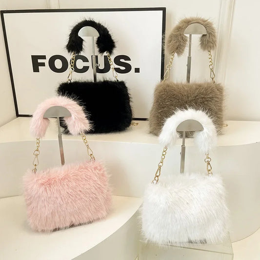 Sac Pour Elle - Luxe Furry en 4 couleurs
